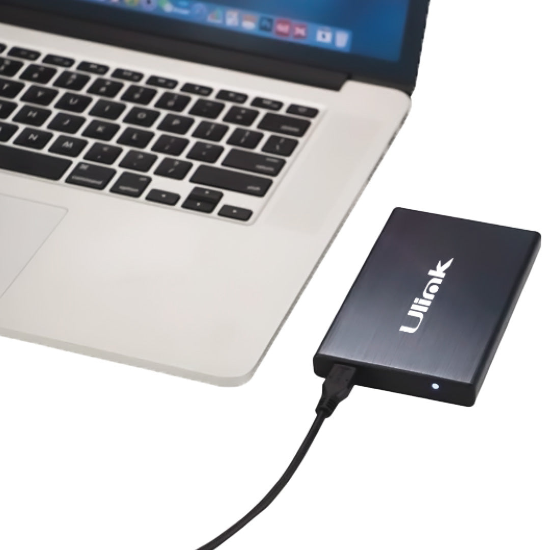 Cofre porta disco duro SATA 2,5 conexión USB C color negro / mod. UT-HDD0CBL