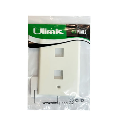 Placa frontal doble tipo 120 / UL-NTW50122