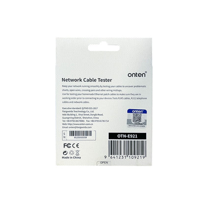 Tester de red RJ45 / RJ11 / OTN-E921