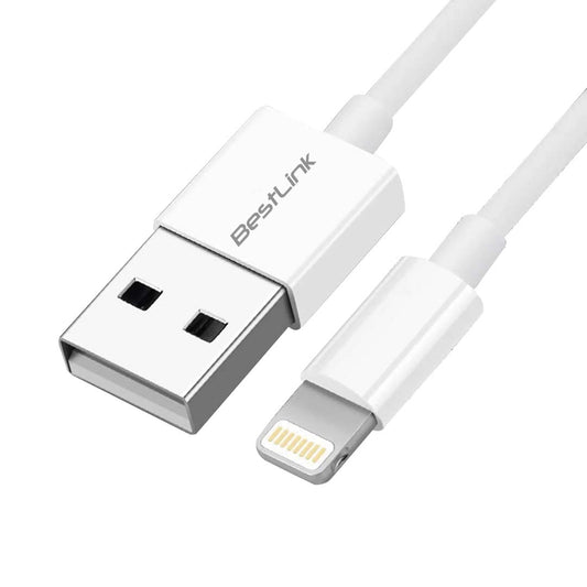 Cable Lightning certificado MFI para iPhone, iPad, iPod color blanco de 1,5 metros / mod. BL-CH200CE