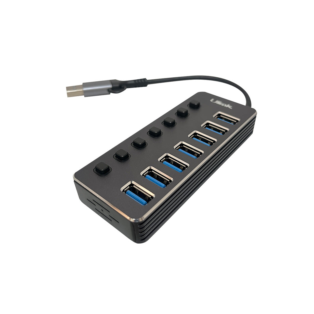 HUB 7 puertos USB tipo C/A s/fuente / mod. UL-HUBCA7