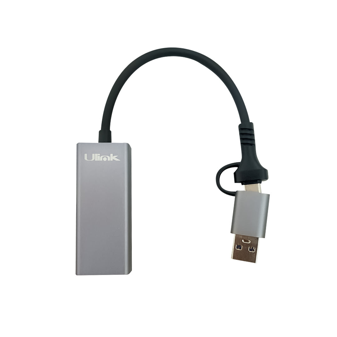 Adaptador USB tipo C/A a Gigabit (10/100/1000) / mod. UL-GBUSBCA