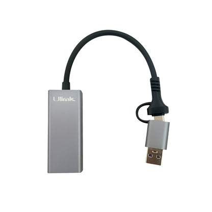 Adaptador USB tipo C/A a Gigabit (10/100/1000) / mod. UL-GBUSBCA