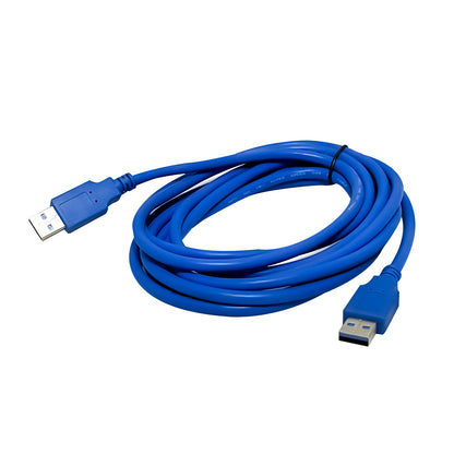 Cable USB 3.0 macho a macho USB 3.0 color azul 3 mts