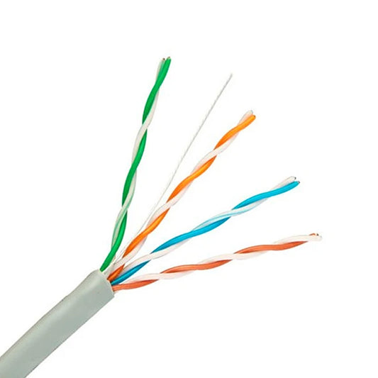 Cable de red Cat6, 23 AWG, CCA, 4x2x0,52, caja de 100 mts
