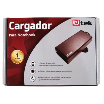Adaptador de energia DELL 19,5V 3,34A 4,5*3,0mm pin interior certificado / mod. UT-DL65(1)