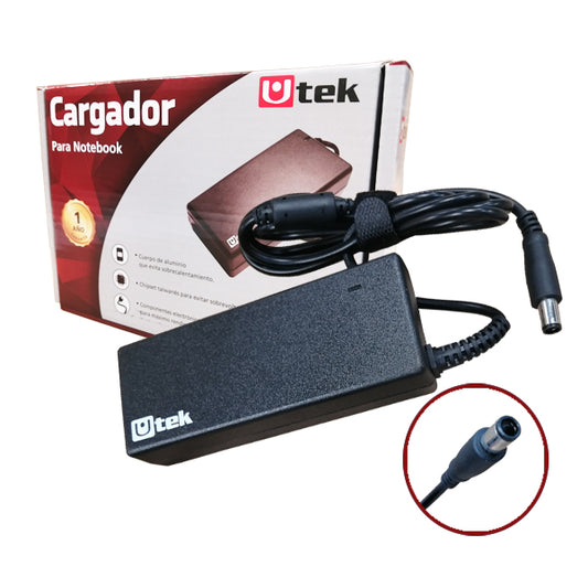 Adaptador de energia DELL 19,5V 4,62A 7,4*5,0mm pin interior certificado / mod. UT-DL90
