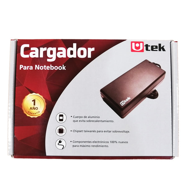 Adaptador de energia DELL 19,5V 4,62A 7,4*5,0mm pin interior certificado / mod. UT-DL90
