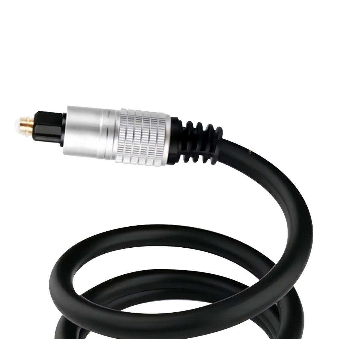 Cable de audio optico digital coaxial Toslink con conectores dorados y presentación retail / mod. UL-PROADOP