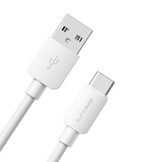 Cable cargador y sincronizador USB A - C 3A color blanco PVC 1mt / BL-CHCBC800