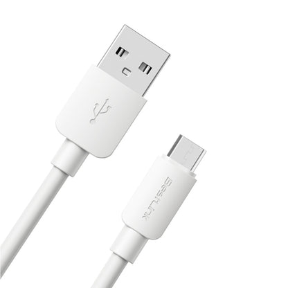 Cable cargador y sincronizador USB micro 2,4 A color blanco PVC 2 mt/ BL-CHCBM350