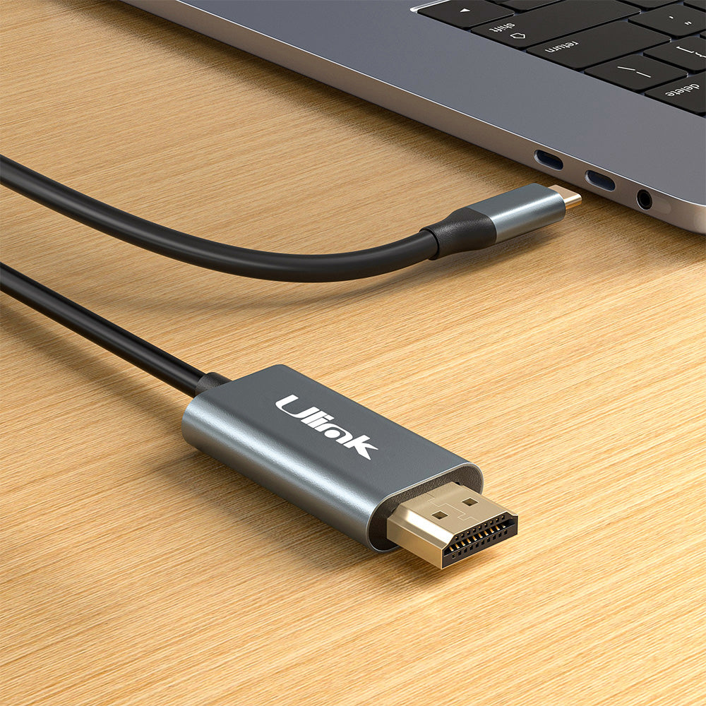 Cable USB C a HDMI 4K 60Hz, metalico de 1,8mts / UL-CHDMI180