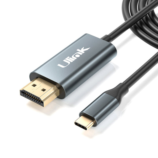 Cable USB C a HDMI 4K 60Hz, metalico de 1,8mts / UL-CHDMI180