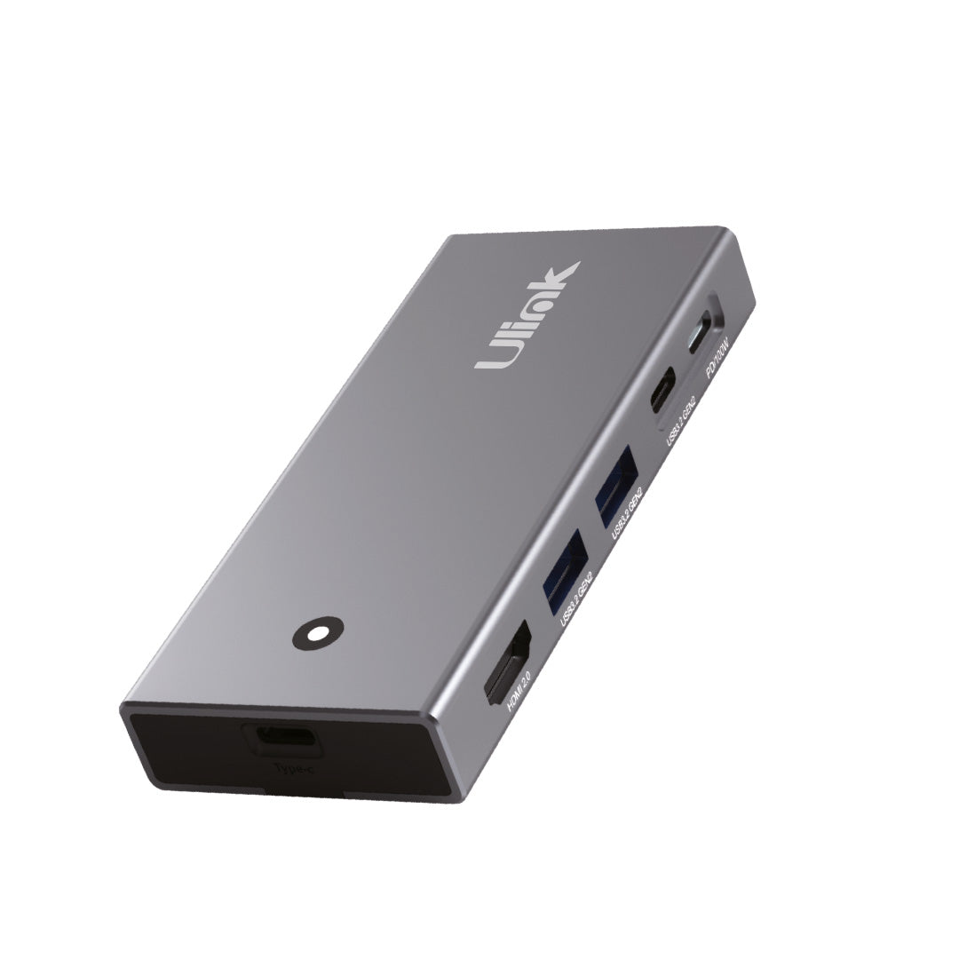 Cofre porta disco duro NVME con multipuerto 5 en 1 / UL-HDDHUB
