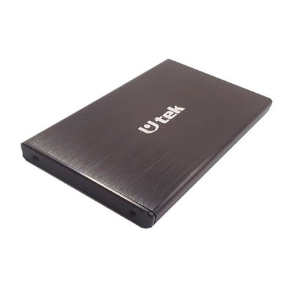 Cofre porta disco duro SATA 2,5 conexión USB 2.0 color negro / mod. UT-HDD020BL