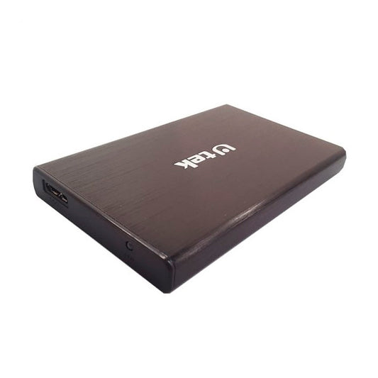 Cofre porta disco duro SATA 2,5 conexión USB 3.0 color negro / mod. UT-HDD030BL