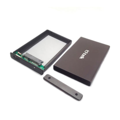 Cofre porta disco duro SATA 2,5 conexión USB 3.0 color negro / mod. UT-HDD030BL