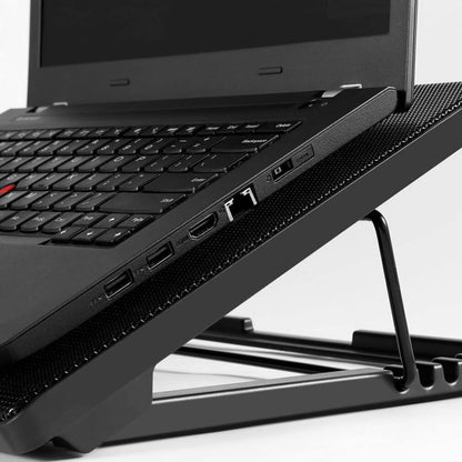 Cooler para notebook 12 -17", 5 ventiladores de alto rendimiento con velocidad ajustable / mod. UT-NTC050