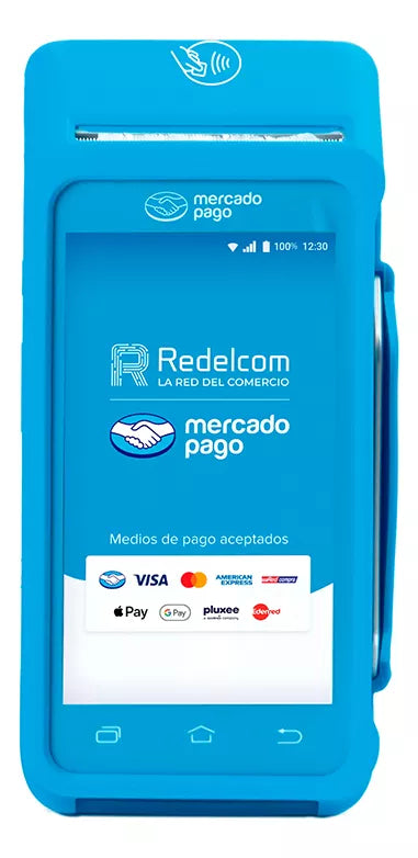 Máquina De Cobro Smart Redelcom Mercado Pago + 5 Rollos