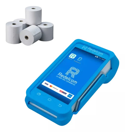 Máquina De Cobro Smart Redelcom Mercado Pago + 5 Rollos