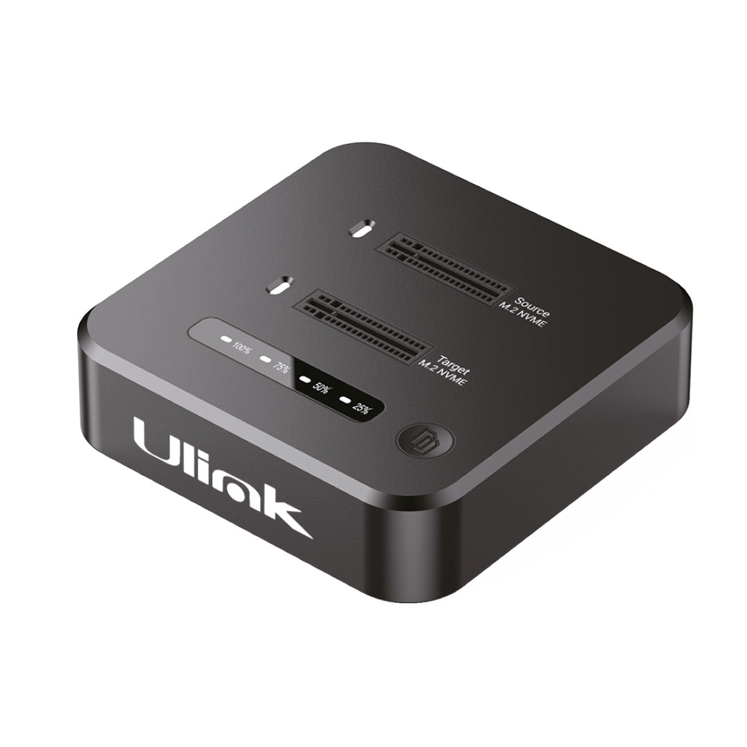 Docking Station para tarjetas SSD NVME con funcion de clonado / UL-DCKCL2
