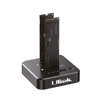 Docking Station para tarjetas SSD NVME con funcion de clonado / UL-DCKCL2