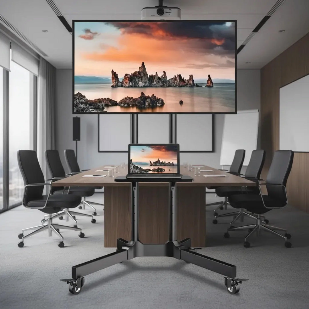 Soporte pedestal con ruedas para monitor 32"-70" / UT-MTP500