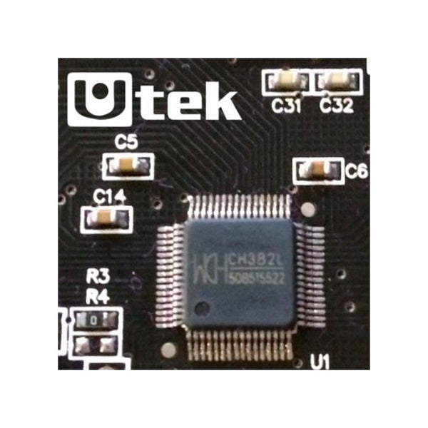 Tarjeta PCI express (PCI-E) 2 puertos Seriales y 1 Paralelo con bracket profile adicional / UT-2PCIESP