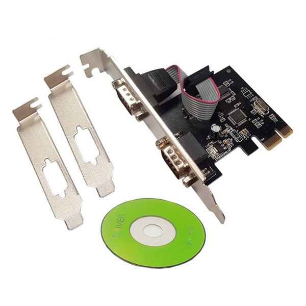 Tarjeta PCI express (PCI-E) 2 puertos Seriales c/bracket profile adicional / UT-PCIESR
