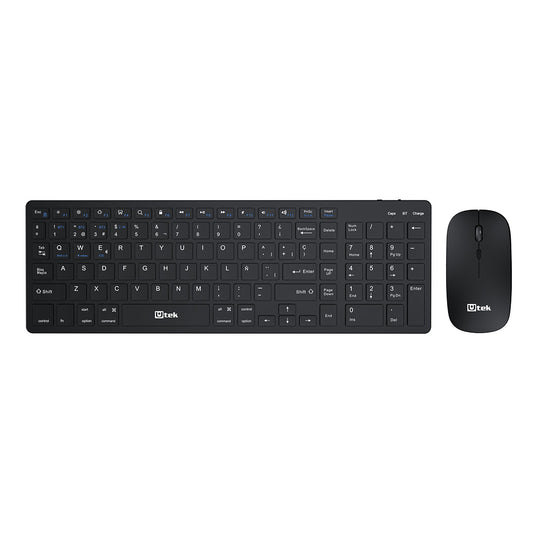 Kit teclado inalámbrico recargable 2,4Ghz + Bluetooth / UT-KTD605BW