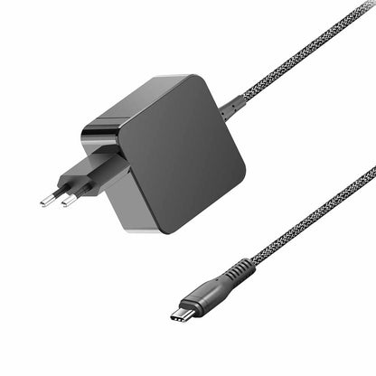 Adaptador de energia Universal USB C de 65W certificado, cable trenzado de 1,5mts / mod. UT-PD65W